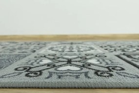 Protišmykový behúň Patchwork - sivý
