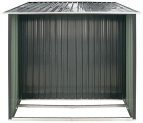 Záhradný domček s drevníkom BestBerg ZDD-6A / 6 m² / 322 x 196 x 196 cm / šedá
