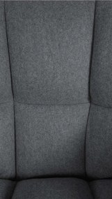 Barová stolička Damaso E - filc, nerez rám - Sivá