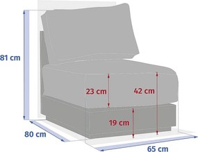 Hliníková zostava pre 6 osôb MADRID (cappuccino)
