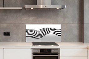 Nástenný panel  Zebra pruhy vlna 120x60 cm