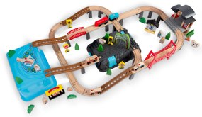 Drevené vláčikové mestečko 100 ks RK-879 Ricokids