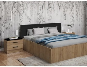 Nočný stolík TOD dub craft/čierna