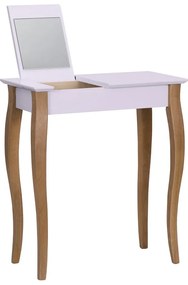 Ružový toaletný stolík so zrkadlom Ragaba Dressing Table, dĺžka 65 cm