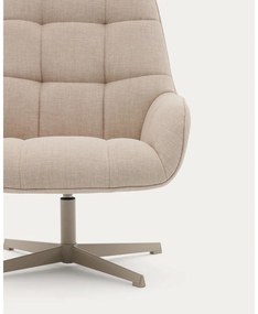 Béžové otočné kreslo Jaspe – Kave Home