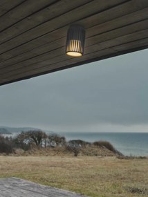 Nordlux Antracitové vonkajšie stropné svietidlo Aludra 18 Seaside pre žiarovku E27 2118006250