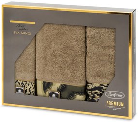 Eva Minge BAVLNENÝ UTERÁK EVA MINGE24 SADA 1KS 30X50 CM, 1KS 50X90 CM, 1KS 70X140 CM BÉŽOVÁ