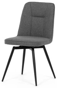 Jídelní židle, šedá, hladká látka, DCL-V2052 GREY2