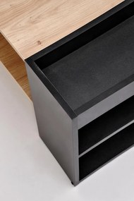 Konferenčný stolík MURCIA 100 cm dub artisan/čierny