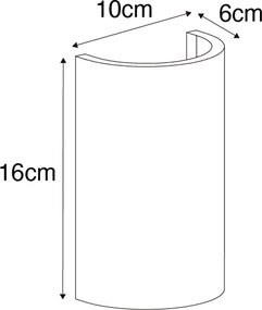 Moderná nástenná lampa biela vrátane Wifi G9 - Colja Novo