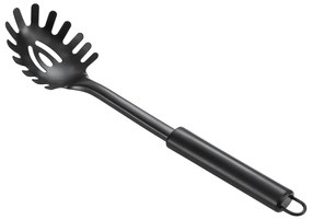 Oceľová naberačka na cestoviny MODERN KITCHEN 30x6,5 cm čierna