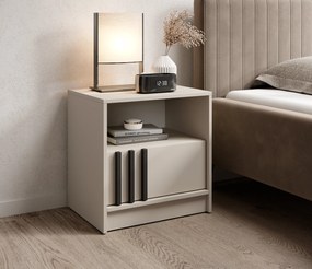 PIA Nočný stolík Nelly S51 - béžová / čierna