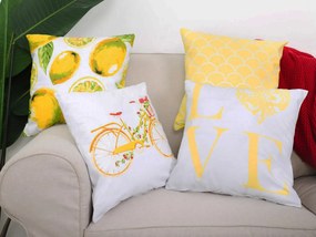 XPOSE® Set obliečok na vankúš LEMON 40x40 cm - set 4ks