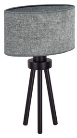 Duolla - Stolná lampa OVAL 1xE27/15W/230V pr. 30 cm šedá