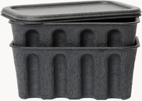 Úložné škatuľky z papierovej hmoty Pulp, D 18 cm, 2 ks
