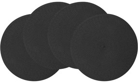 Altom Prestieranie Straw čierna, pr. 38 cm, sada 4 ks