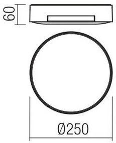 Redo 90005 - LED Stropné svietidlo SKOR 1xLED/16W/230V IP54