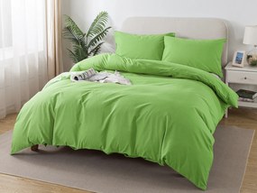 XPOSE® Bavlnené Renforcé obliečky EVITA na dve lôžka - matcha