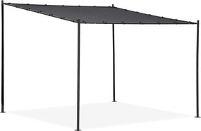 Zahradní pergola Lowa 3x3 m šedá/černá