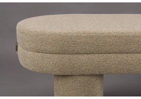 Béžová lavica z textílie buklé Fern – Dutchbone