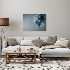 Sklenený obraz - Nežné kvety (70x50 cm)