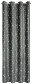 ZATEMŇOVACÍ ZÁVES NA KRÚŽKOCH PIERRE CARDIN MARGO 140X250 CM STRIEBORNÁ