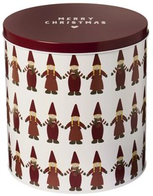 Ib Laursen Plechová dóza Santa's Helpers Tall Round
