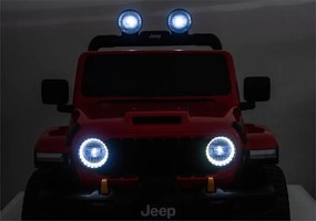 LEAN CARS Batéria pre vozidlá Jeep Rubicon 4x4 DK-JWR556 4x200W 24V červená