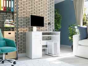 Moderný písací, počítačový stôl MODERN N-10 - rôzne farebné prevedenia sonoma mix biela