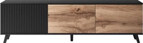 Tv stolík Ranae RTV2 (dub wotan + čierna). Vlastná spoľahlivá doprava až k Vám domov. 1038836