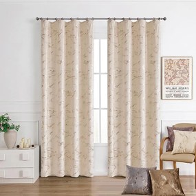 Záves na páske GOLDY VET479/1/210GSM 140x250 cm krémový