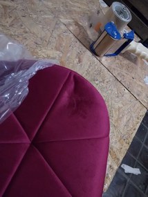 AKCIA Vínové kancelárske kreslo AVOLA VELVET II. akosť
