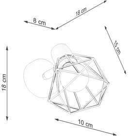 Sollux SL.1102 - Nástenné bodové svietidlo ARTEMIS 1xE14/40W/230V biela