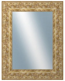 DANTIK - Zrkadlo v rámu, rozmer s rámom 70x90 cm z lišty KŘÍDLO ozdobné zlaté (2890)