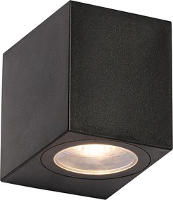 Inteligentné vonkajšie nástenné svietidlo čierne IP65 vrátane Wifi GU10 50mm - Baleno