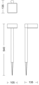 Philips - LED Solárna lampa VYNCE LED/1,5W/3,7V 1500 mAh IP44