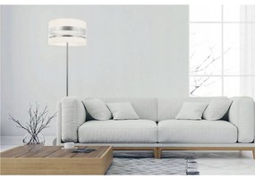 Podlahová lampa INTENSE CHROME, 1x textilné tienidlo (výber zo 6 farieb), (výber z 3 farieb konštrukcie), (fi 35cm), O