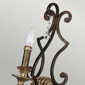 Quoizel QZ-MARQUETTE1 - Nástenné svietidlo MARQUETTE 1xE14/60W/230V bronzové