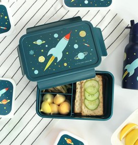 A Little Lovely Company - škatuľka na desiatu - vesmírna raketa