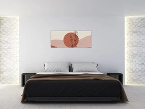 Obraz - Boho listy N⁰1 (120x50 cm)