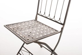 Kovová skladacia stolička Asina - Bronzová