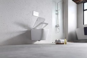 Rea Martin - závesná WC misa Rimless 51x37 s pomaly-padajúcim sedátkom, biela, REA-C8006