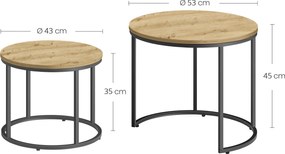 Sada konferenčných stolíkov TAYLOR ARTISAN, 2 ks