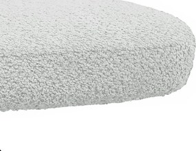 Otočná jedálenská stolička Beatris, svetlo béžová štruktúrovaná látka