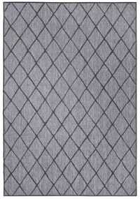 NORTHRUGS - Hanse Home koberce Kusový koberec Twin-Wendeteppiche 105456 Night Silver – na von aj na doma - 80x250 cm