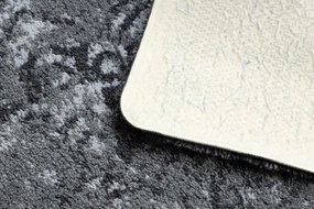 Kúpeľňový koberček FROTTE rozeta, protišmykový, mäkký - sivý
