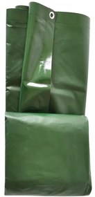 JAGO Plachta 650 g/m², hliníkové oká, zelená, 5 x 6 m