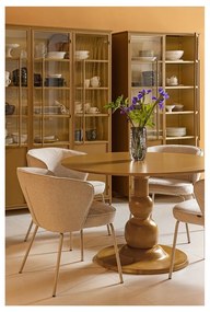 Kovová vitrína v horčicovej farbe 140x200x44 cm Exhibit – WOOOD