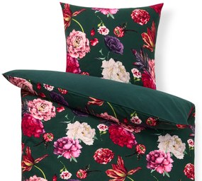 Posteľná bielizeň z česanej bavlny, zelená, štandardná veľkosť