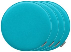 Magma Podložka na sedenie Avaro, 4 kusy (okrúhly tvar, petrolejová)  (100247989)